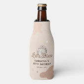 Let Disco 30th Birthday Groovy 70sパーティー カスタム ボトルクーラー (ボトル正面)