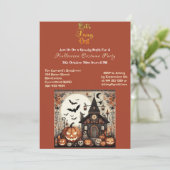 Let Fang Outスクリプト怖いハロウィーンの衣装パーティー 招待状 (スタンド正面)