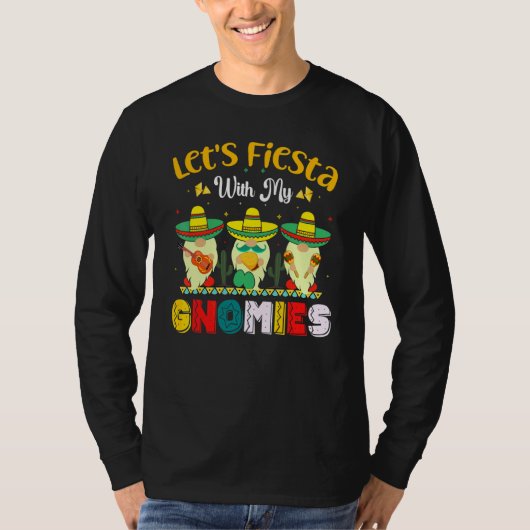 Let Fiesta With My Gnomies Happy Cinco De Mayo Pa Tシャツ (正面)