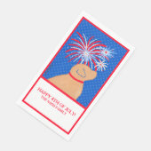 Let Freedomリングや輪イエロードッグクロスゲストタオル (コーナー)