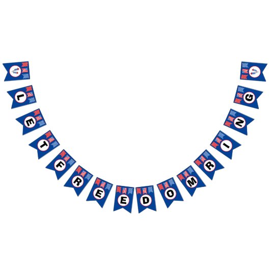 Let Freedomリングや輪バナー バンティングフラッグ (全)