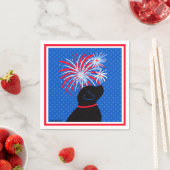 Let Freedomリングや輪ブラックドッグカクテルナプキンス スタンダードカクテルナプキン (インサイチュ)