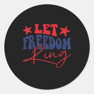 Let Freedomリングや輪レトロヴィンテージ ラウンドシール