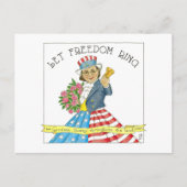 Let Freedomリングや輪感動的葉書 ポストカード (正面)