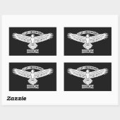 Let Freedom Reign – Eagle of Freedom Emblem 長方形シール (シート)