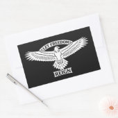 Let Freedom Reign – Eagle of Freedom Emblem 長方形シール (封筒)