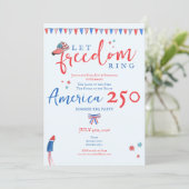 Let Freedom Ring 4th of July America 250 Patriotic 招待状 (スタンド正面)