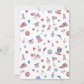 Let Freedom Ring 4th of July America 250 Patriotic 招待状 (裏面)