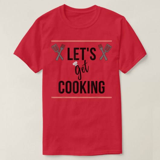 Let Get料理 Tシャツ (デザイン正面)