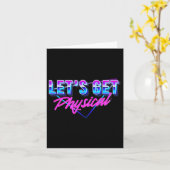 Let Get Physicalトレーニングジムレトロ80's カード (黄色い花)