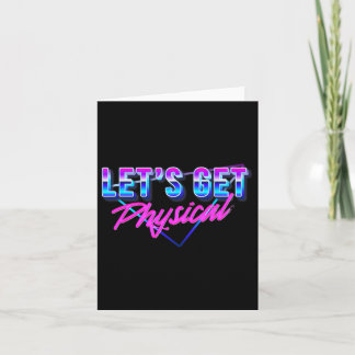 Let Get Physicalトレーニングジムレトロ80's カード