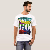 LET GOおもしろいアートワーク Tシャツ (正面フル)