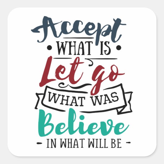 Let Goを受け入信じれ スクエアシール (正面)