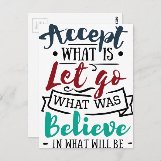 Let Goを受け入信じれ ポストカード (正面/裏面)