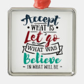 Let Goを受け入信じれ メタルオーナメント (正面)