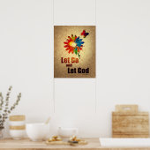 Let Go and Let God (12ステップ回復プログラム) ポスター (キッチン)