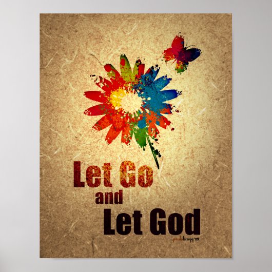 Let Go and Let God (12ステップ回復プログラム) ポスター (正面)