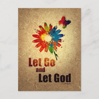 Let Go and Let God （12段階の復旧プログラム） ポストカード
