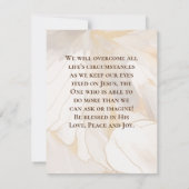 Let Go and Let God Christian引用文フラットカード (裏面)