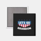 Let Go Brandon Tee おもしろいトレンディー皮肉Let#39; マグネット (正面/裏面)