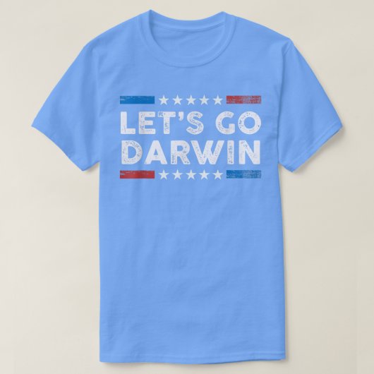Let Go Darwin US FlagヴィンテージT-Shirt Tシャツ (デザイン正面)