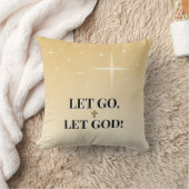 Let Go Let God Inspirational クッション (ブランケット)