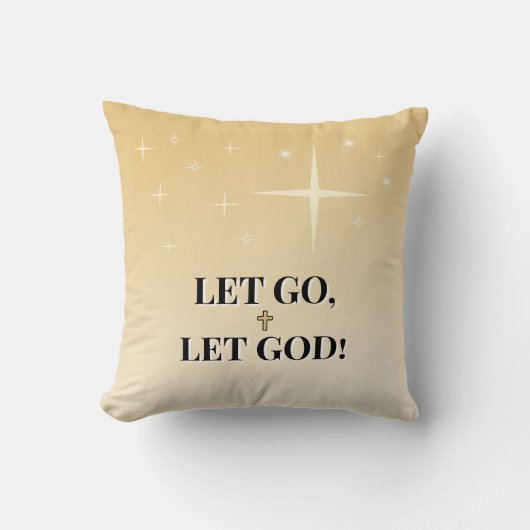 Let Go Let God Inspirational クッション (正面)