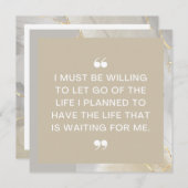 Let Go Life I Planned 前向き Affication Card (正面/裏面)