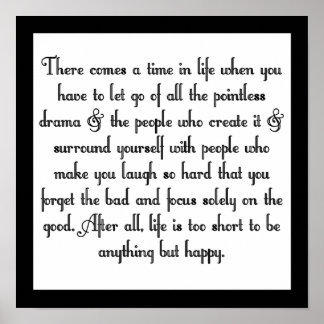 Let go of drama ポスター