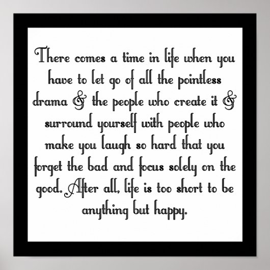 Let go of drama ポスター (正面)