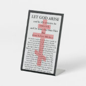 Let God Arise Orthodox prayer card 台座サイン (正面)