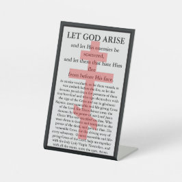 Let God Arise Orthodox prayer card 台座サイン