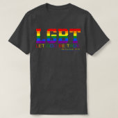 Let God Be True Romans 34 LGBT Apparel Tシャツ (デザイン正面)