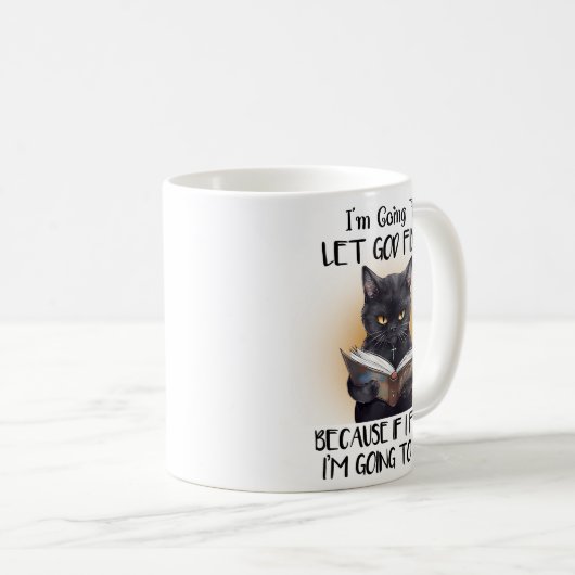 Let God Funny Cat Mug コーヒーマグカップ (正面右)