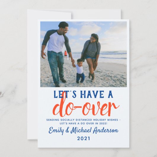 Let Have A Do Over モダン Holidays写真2021 シーズンカード (正面)
