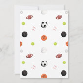 Let Have Ball Sports誕生日招待状 招待状 (裏面)