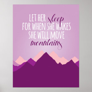 Let Her Sleep Print ポスター