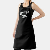 Let Him調理師都市スラング白黒 エプロン (インサイチュ)