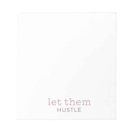Let Hstle Notepad - Quiet Revolution ノートパッド (正面)