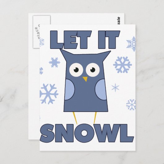 LET IS SNOW OWL ポストカード (正面/裏面)