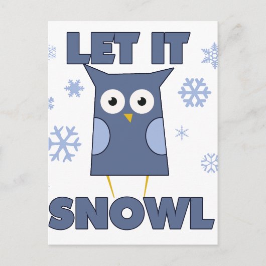 LET IS SNOW OWL ポストカード (正面)