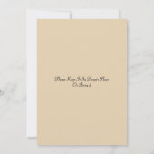 Let Islam Nikah Arabic Walimaムスリムブライダルシャワー 招待状 (裏面)