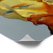 Let Itゴッホ:ヴァンおもしろいゴッホ印象派ポートレート ポスター (角)