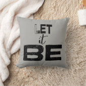 Let It Beタイポグラフィ引用文 クッション (ブランケット)