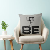 Let It Beタイポグラフィ引用文 クッション (椅子)