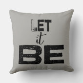 Let It Beタイポグラフィ引用文 クッション (裏面)