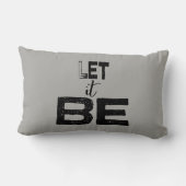 Let It Beタイポグラフィ引用文 ランバークッション (裏面)