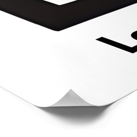 Let It Be Simple wall poster ポスター (角)