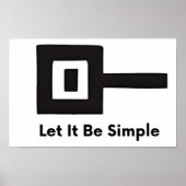 Let It Be Simple wall poster ポスター (正面)