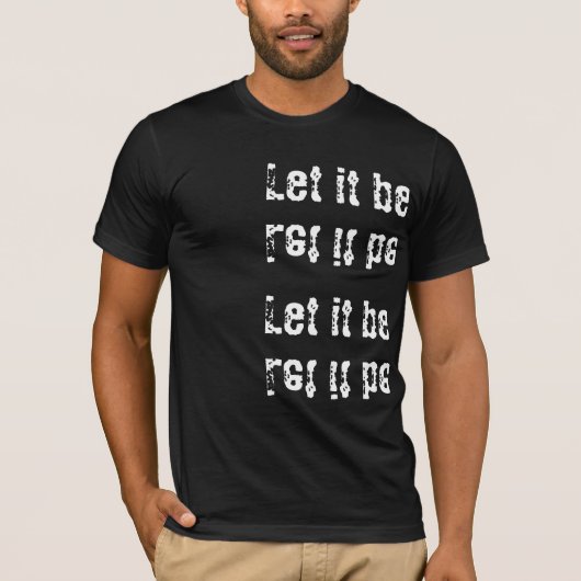Let it be tシャツ (正面)